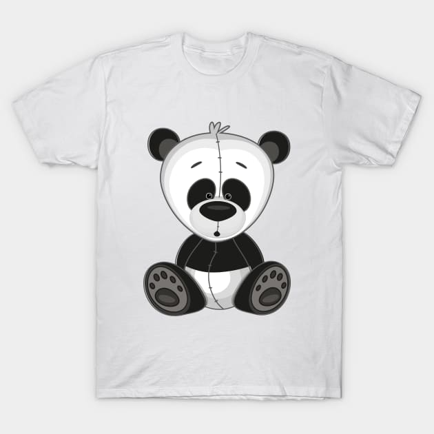 Panda Cute Kawaii Cartoon T-Shirt by ProjectX23Red